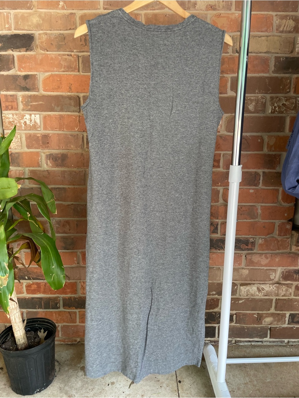 Theory Charcoal Crewneck Sleeveless Dress Large #47 - Picture 6 of 6